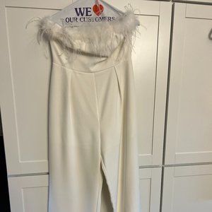 Altar'd State - Cora Feather Trim Jumpsuit